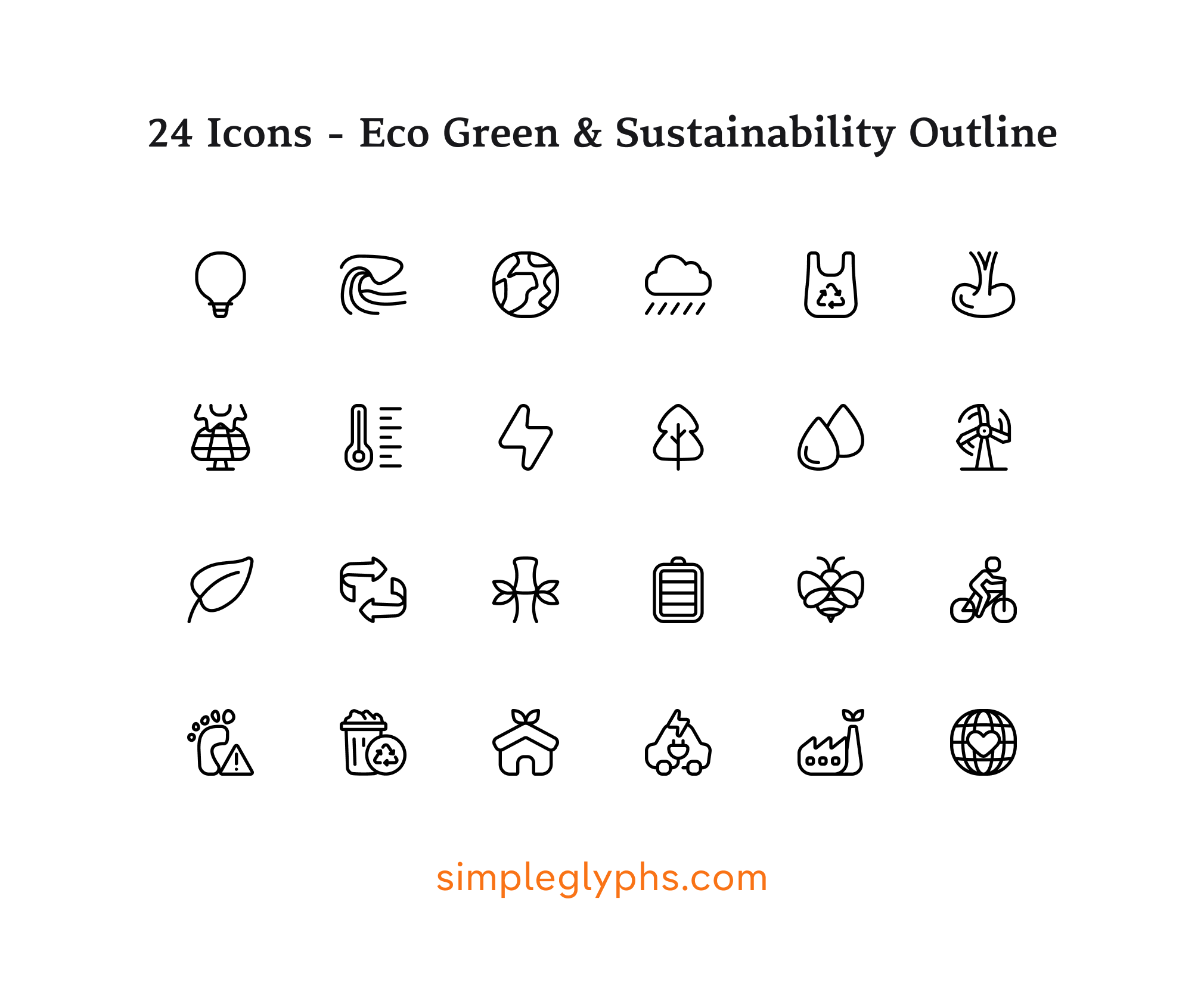Sustainability & Environment Icon Set - Eco Green Icons - image 5